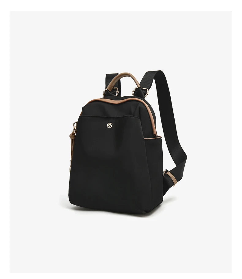 FOXER 2026 New Women's Backpack Soft Cloth Lady Fashion Shoulder Bag Lightweight Anti-theft Large Capacity Commuter Travel Bag