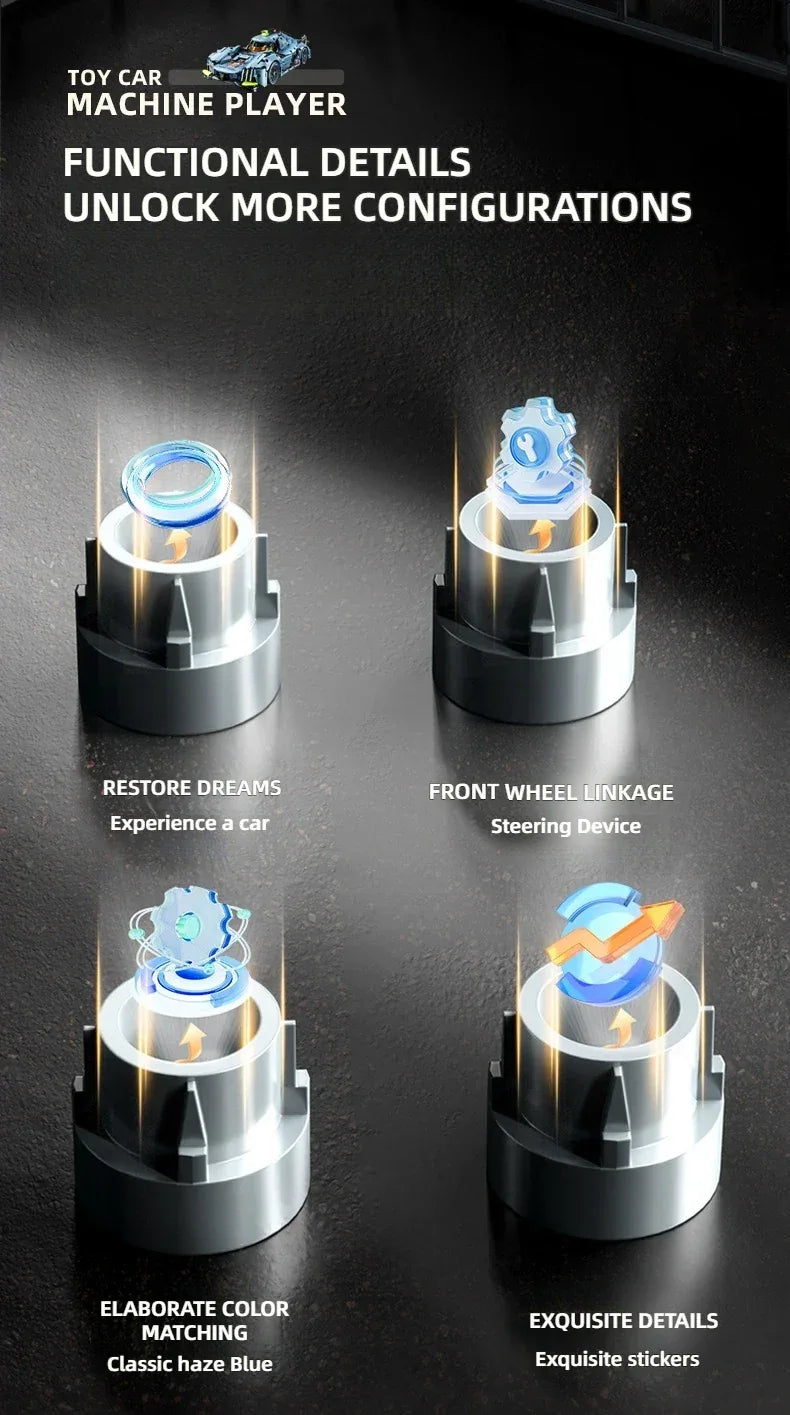 TOYLINX 1:14 Racing Car Building Blocks - ShopHub