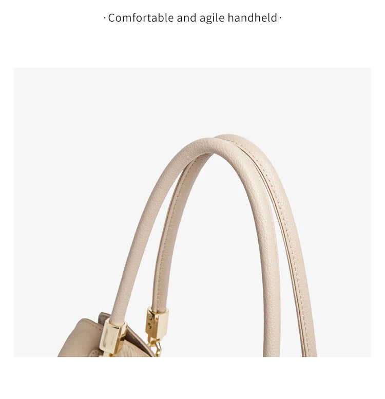 FOXER Lady's Handbag Genuine Leather 2026 Elegant Female Shoulder Bag Luxury Design Crossbody Bag Diamond Embossing Commute Work