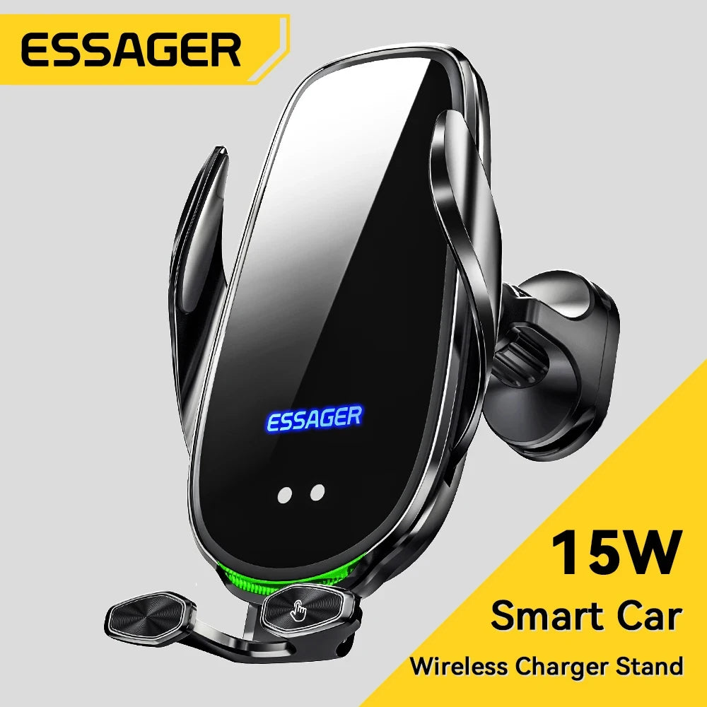 Essager Qi 15W Wireless Charger Car Phone Holder – Air Vent Mount