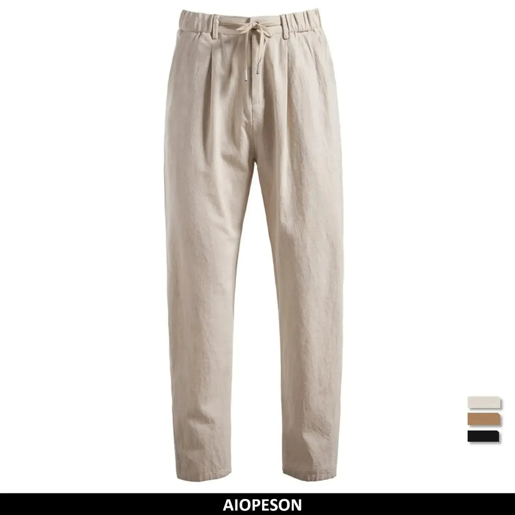 AIOPESON Casual Linen Men Trousers - ShopHub
