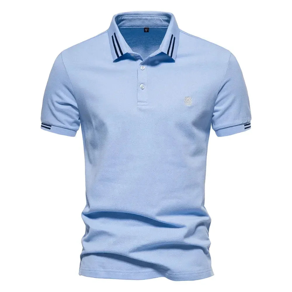AIOPESON Men's Cotton Polos - ShopHub