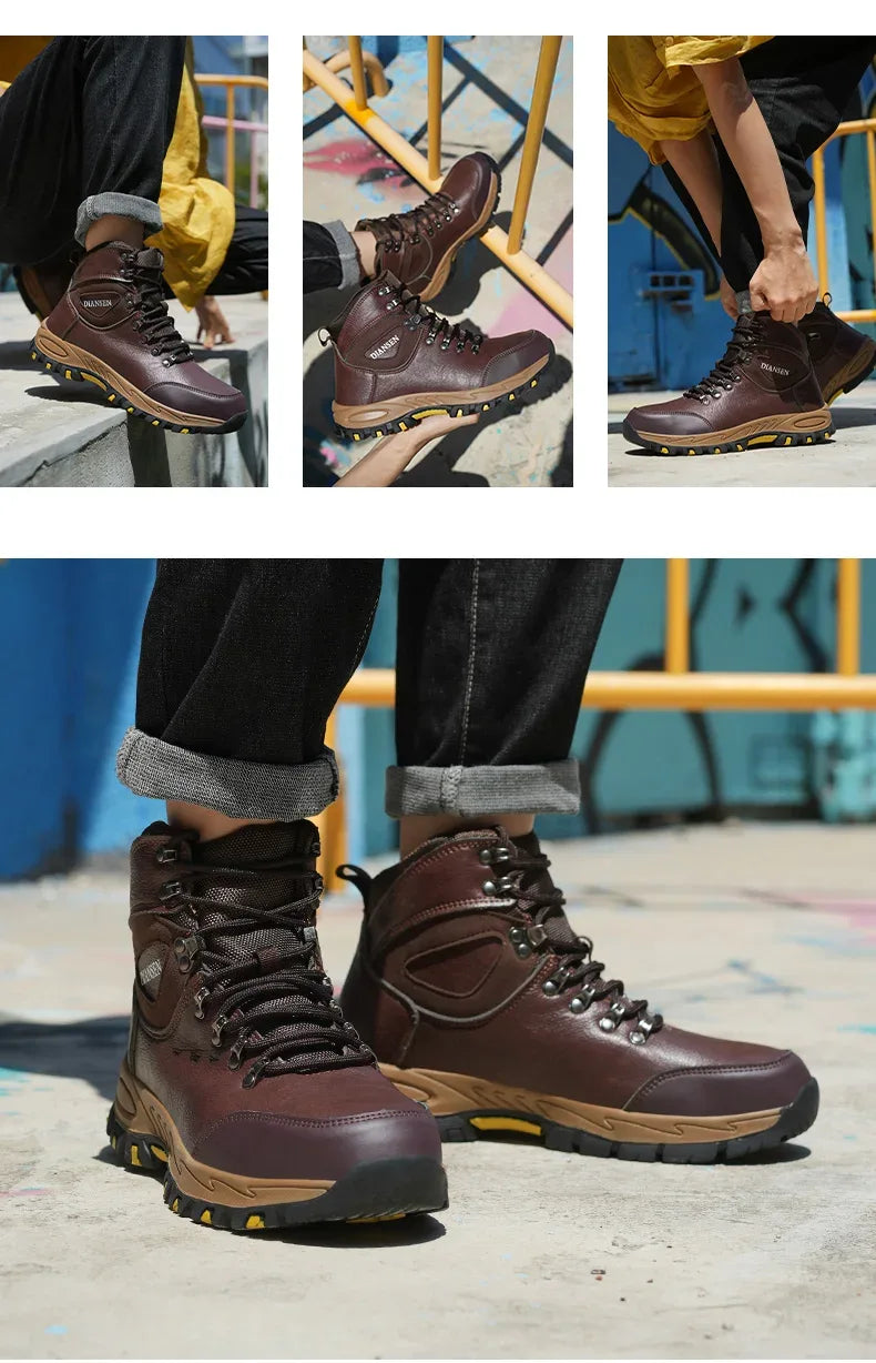 Men's Work Steel Toe Safety Boots - ShopHub