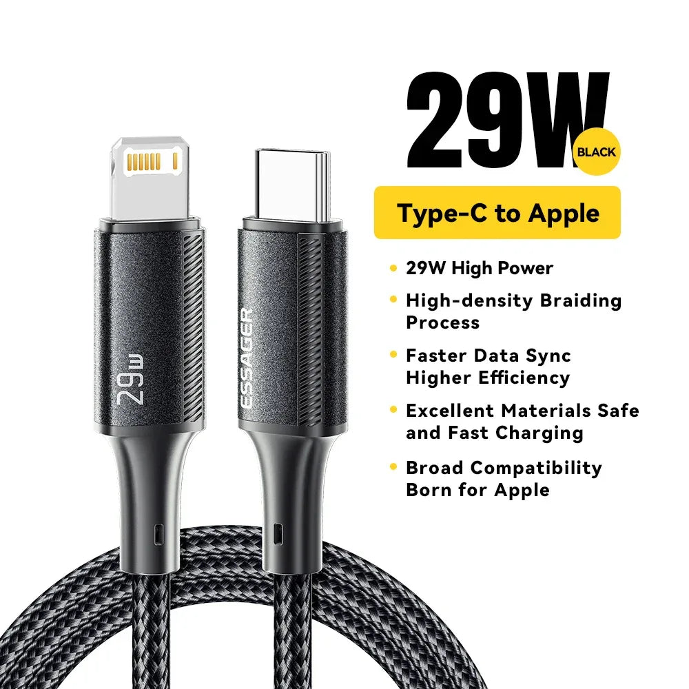 Essager USB C Cable for iPhone 14 13 12 11 Pro Max Xs 8 Plus iPad Macbook - ShopHub