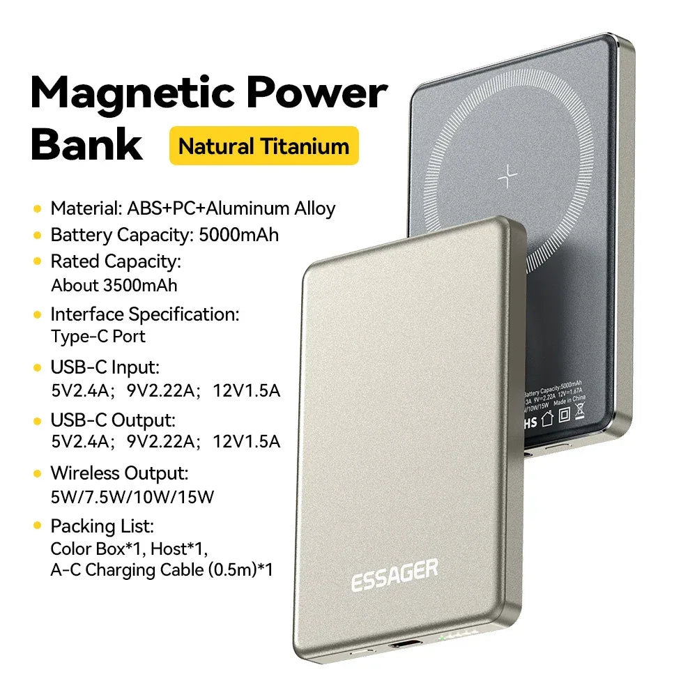 Essager Thin Wireless Power Bank - ShopHub