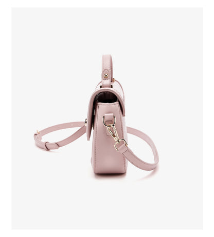 FOXER Chic Luxury Shoulder Bag for Women PU Leather Pink Top‑handle Handbag Fashion Ladies Crossbody Purse for Daily Dating