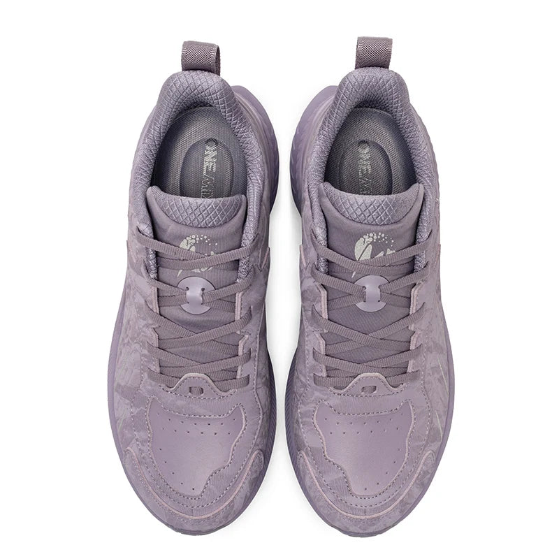 ONEMIX Black Leather Training Running Shoes