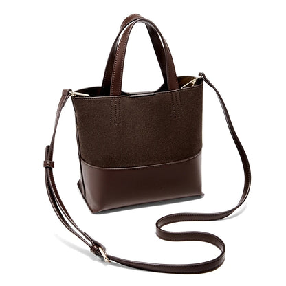 FOXER PU Leather Women's Handbag 2026 Stylish Retro Tote Bag Large Capacity Shoulder Bag for Daily Commute