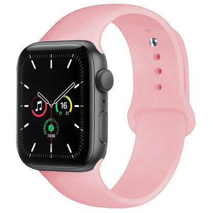 Silicone Sport Band for Apple Watch Series (42mm - 49mm)(available in 45 colours) Habicare