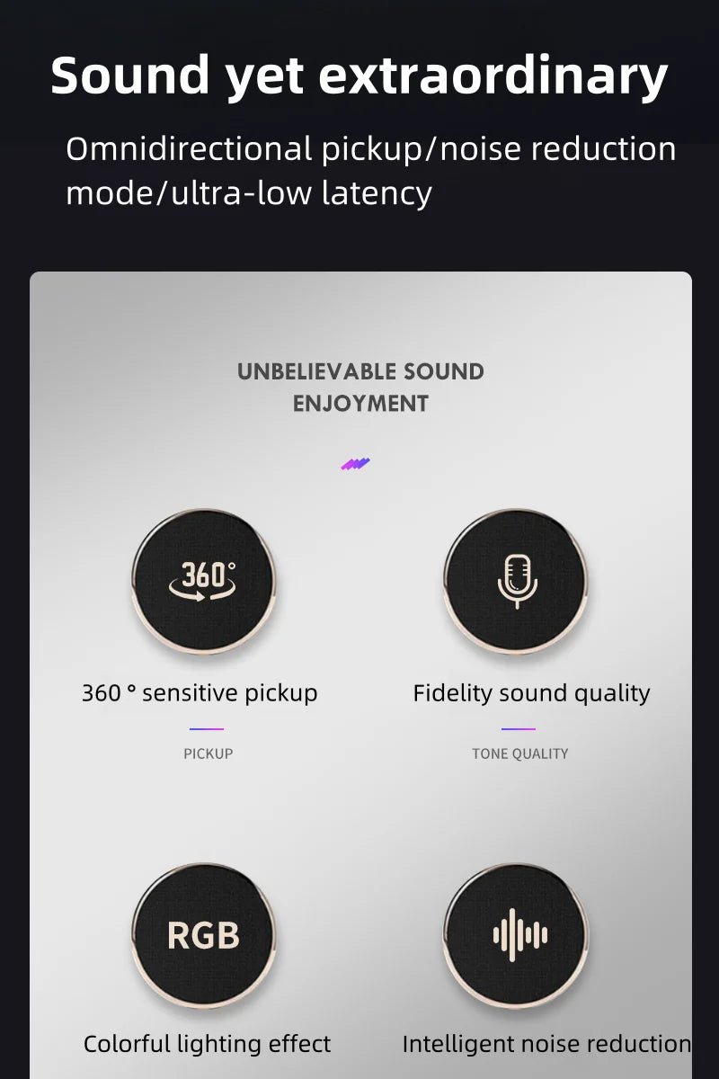 Bluedio S3000 Microphone - USB/XLR Dynamic Mic for Gaming, Streaming, and PS5/4 with Headphone Jack, RGB, and Mute Function