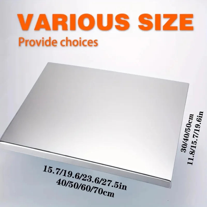 Large Foldable Stainless Steel Cutting Board