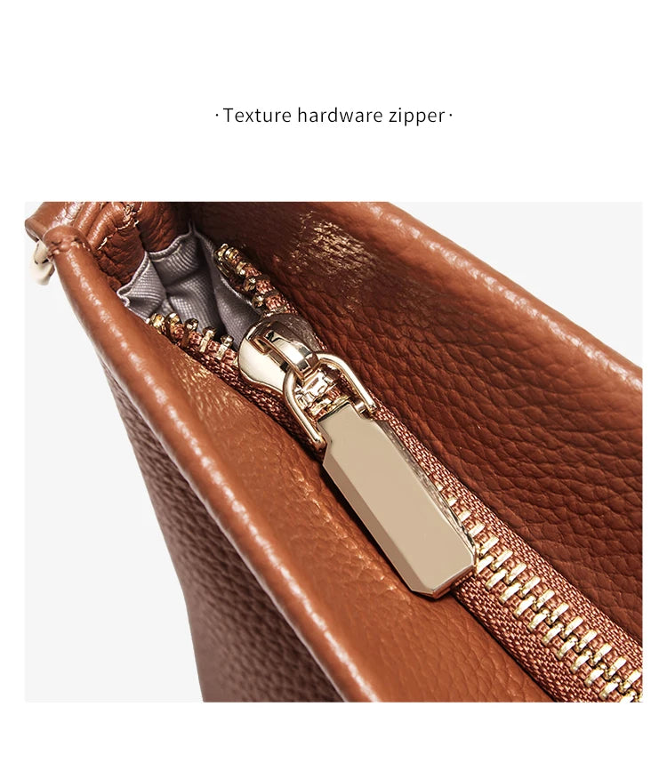 FOXER Lady's Shoulder Bag Cowhide Leather 2026 New Cross Body Bag Commute Work Handbag Casual Cellphone Purse