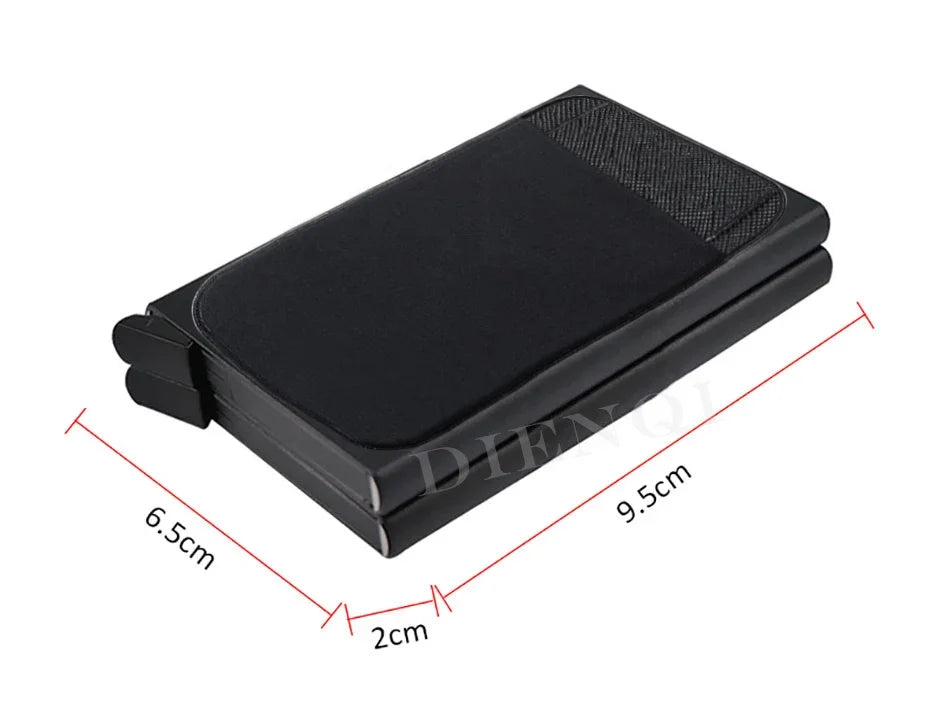 RFID Metal Wallet Double Card Case Pop Up Card Holder 12 Cards Automatic Aluminum Box Cardholder Smart Minimalist Walet for Men