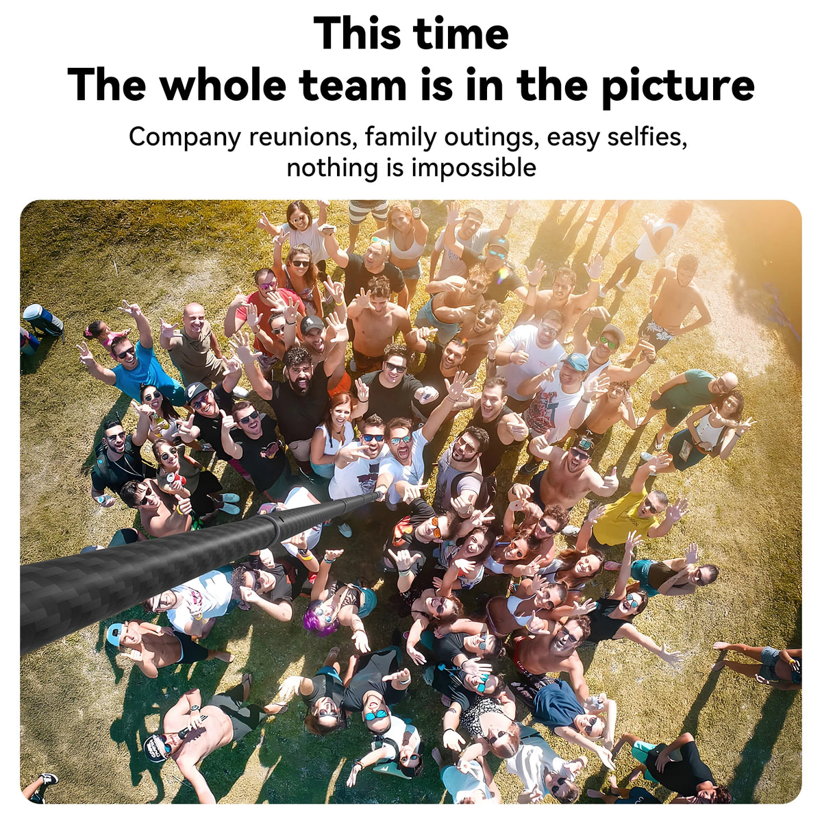 TELESIN Carbon Fiber Selfie Stick & Monopod