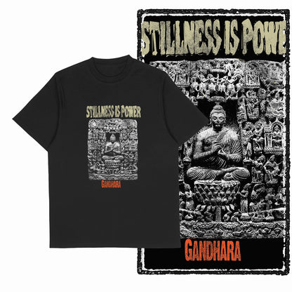 COOLMIND X0080 Serenity Buddha Graphic Cotton Tee