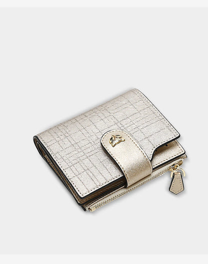 FOXER Cowhide Leather Women's Short Wallet