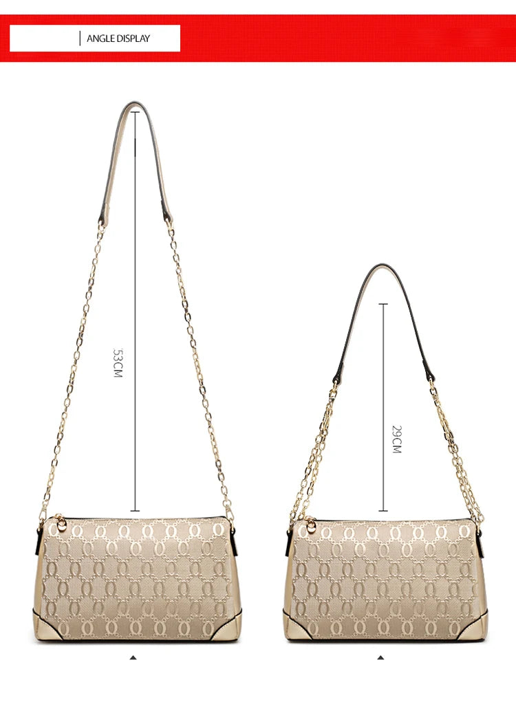 FOXER 2026 Spring Summer Women's Crossbody Bag Split Leather Fashion Chain Shoulder Bag Luxury Commuter Lady Cellphone Purse