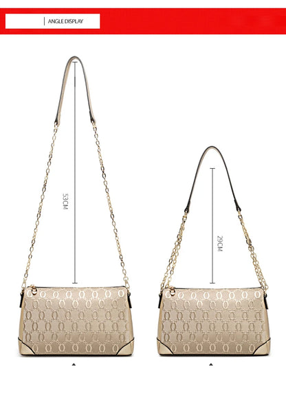 FOXER 2026 Spring Summer Women's Crossbody Bag Split Leather Fashion Chain Shoulder Bag Luxury Commuter Lady Cellphone Purse