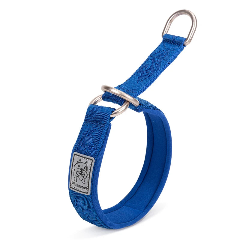 Truelove P Chain Pet Reflective Collar Nylon Best Neoprene Padded Half Choke Training Lightweight Washable Sports YC1852