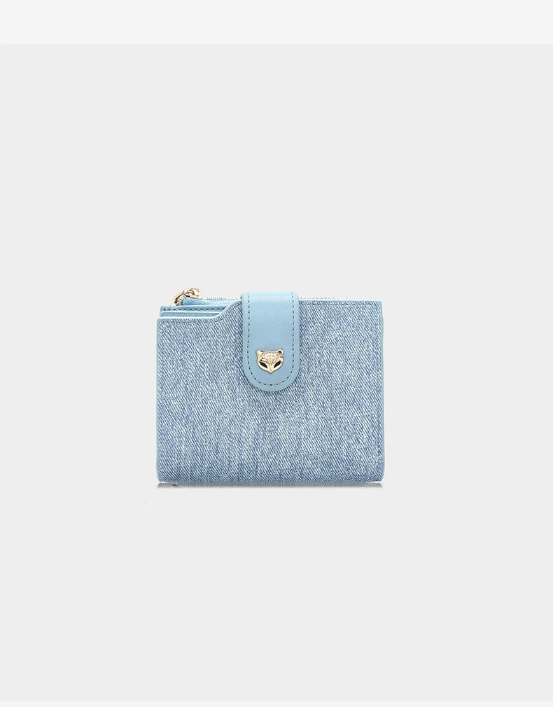 FOXER Women's Soft PU Leather Coin Wallet