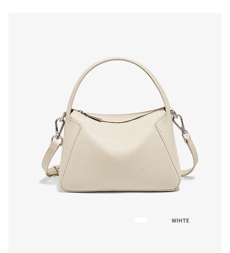 FOXER Lady's Handbag Cow Leather Shoulder Bag Small Size Crossbody Minimalist Style Bag Commute Work High Quality