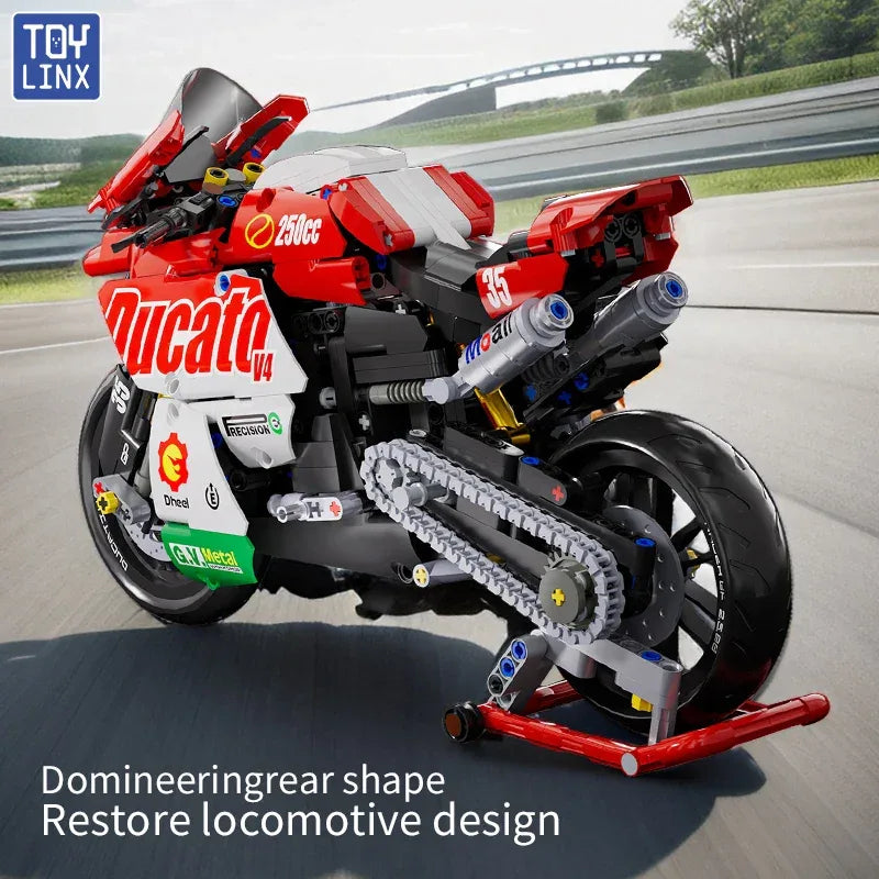 TOYLINX 883 PCS Collectible Motorcycle Display Model - ShopHub