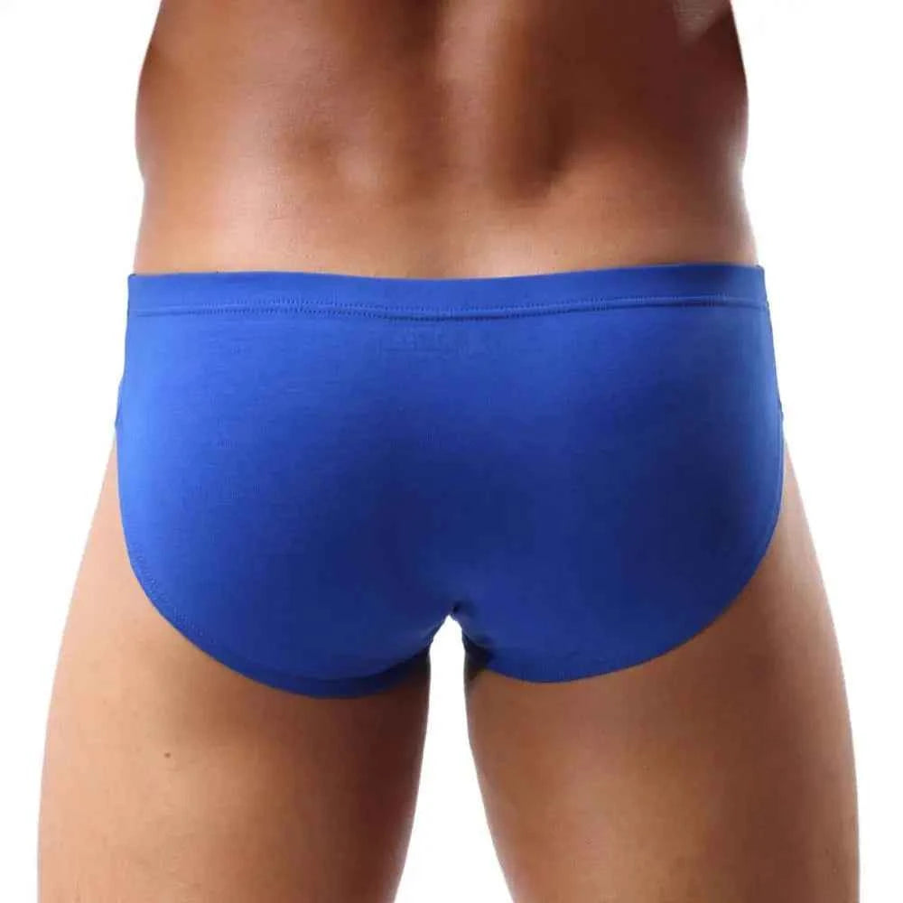 BRAVE PERSON Sexy Men's Briefs Cotton Underwear U Convex Pouch Low Waist