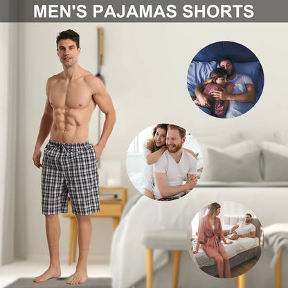 Men's Cotton Summer Pajama Shorts - Comfort Meets Style