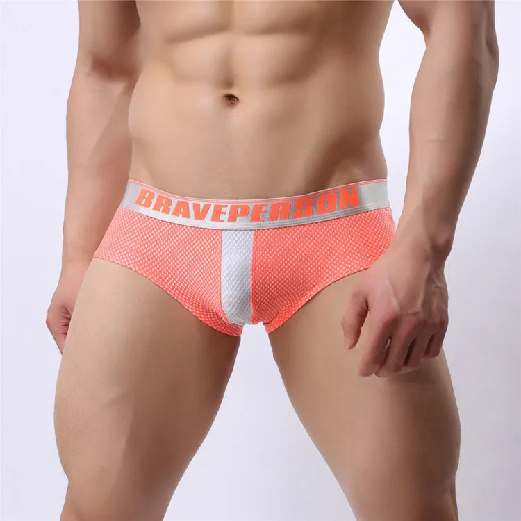 BRAVE PERSON Mens Low-Rise Boxer Briefs Sexy Fashion Underwear