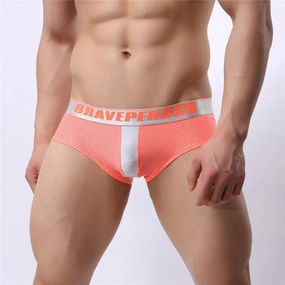 BRAVE PERSON Mens Low-Rise Boxer Briefs Sexy Fashion Underwear