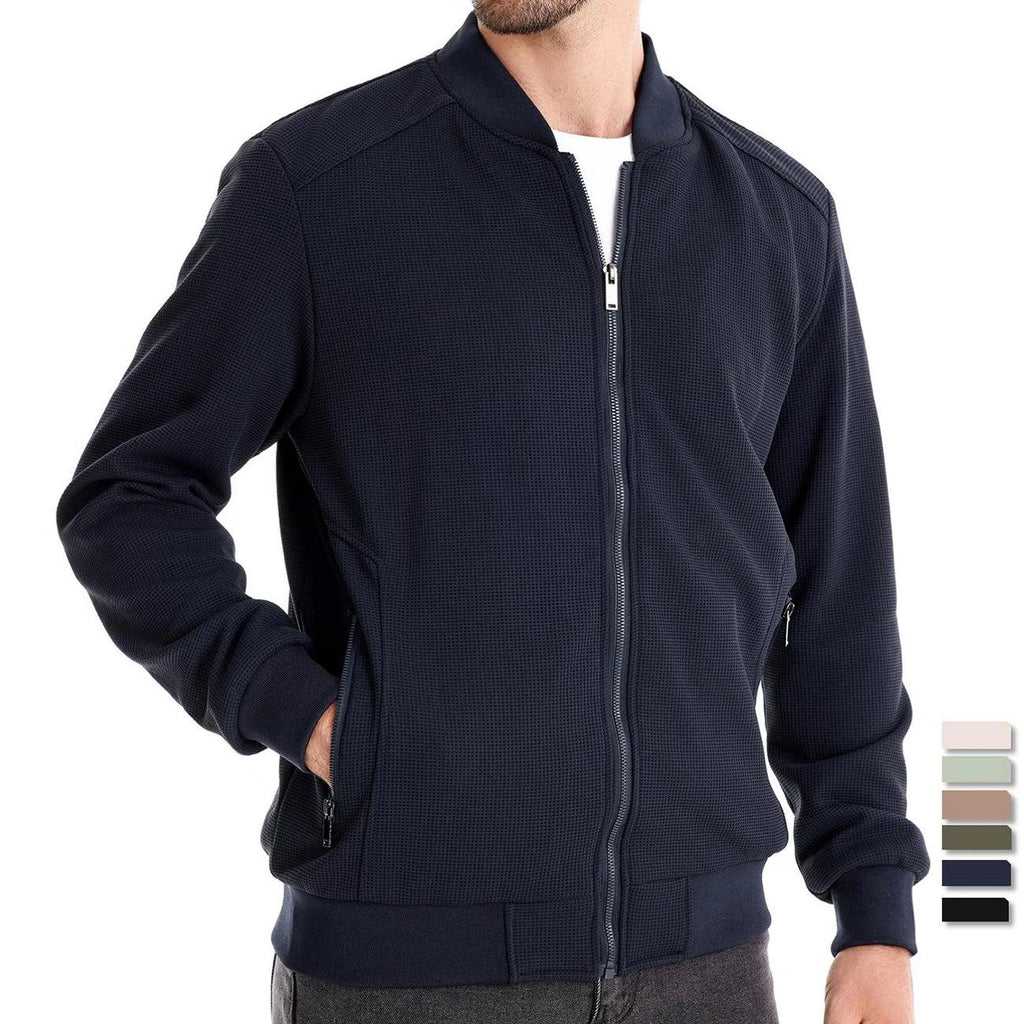 AIOPESON Men's Waffle Fleece Lined Bomber Jackets - ShopHub