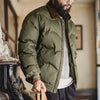 MADEN Corduroy-Collar Quilted Bomber Jacket