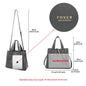 High Quality Women Split Leather Handbag Fashion Workplace Big Capacity Tote Bag Commuter Crossbody Shoulder Bags Mother's Gift