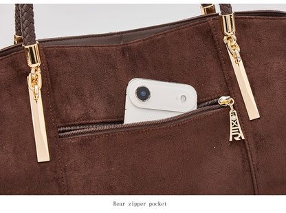 FOXER Vintage Suede Shoulder Bag