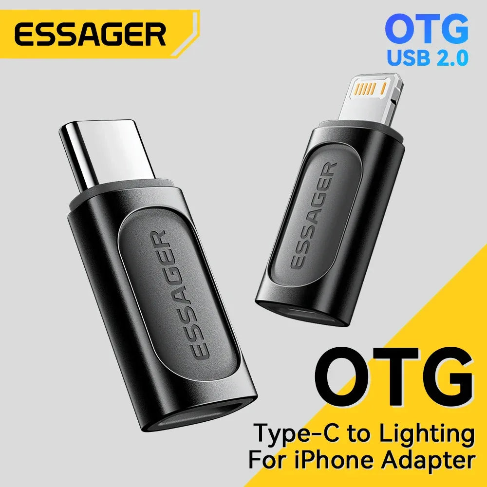 Essager Lighting to Type C OTG Adapter - ShopHub