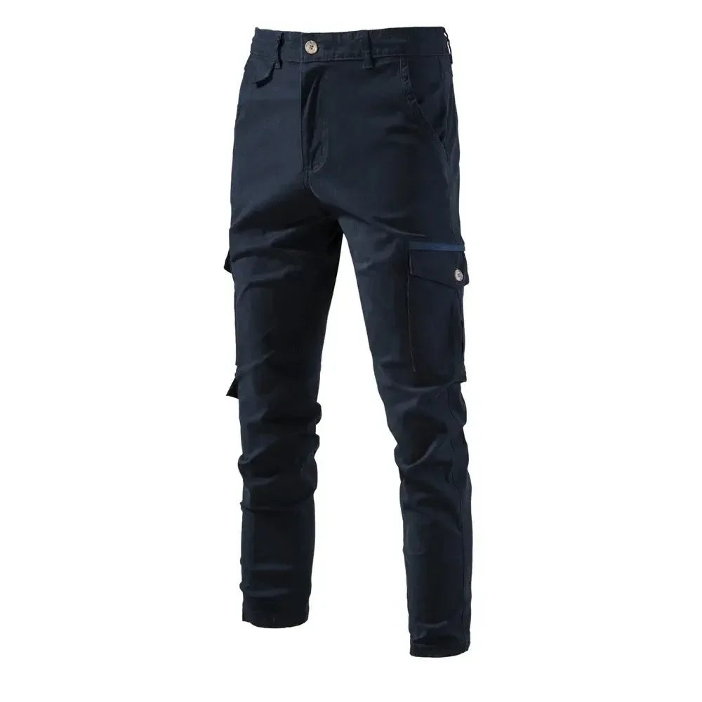 AIOPESON 100% Cotton Men's Cargo Trousers - ShopHub