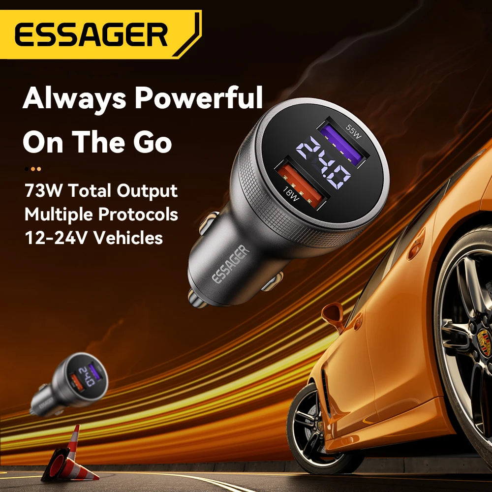 Essager 73W USB C Car Charger