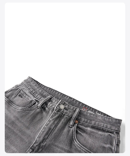 SIMWOOD【CT03/RS04】13.4OZ  Enzyme Washed Jeans Men 4-Way Stretch Denim Pants High Elastic