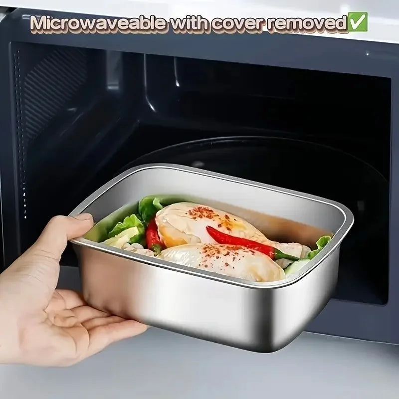 4pc Stainless Steel Food Storage Containers Set