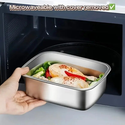 4pc Stainless Steel Food Storage Containers Set