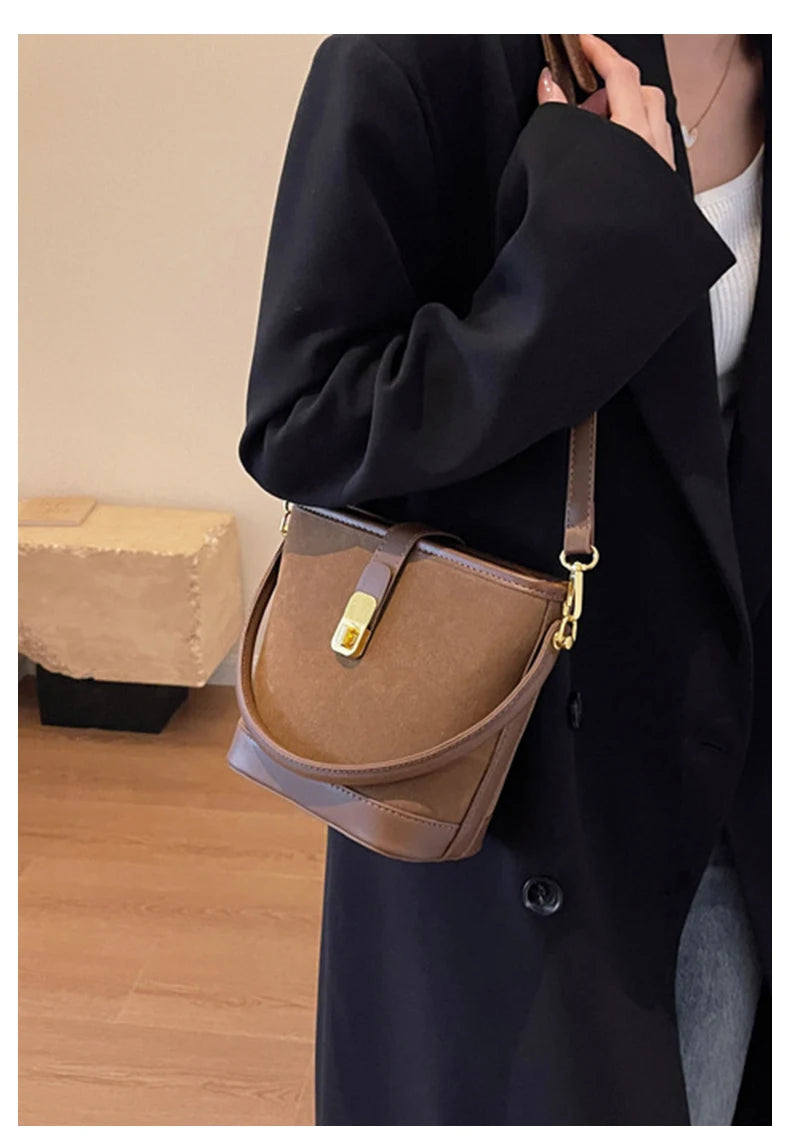 FOXER Crossbody Bucket Bag