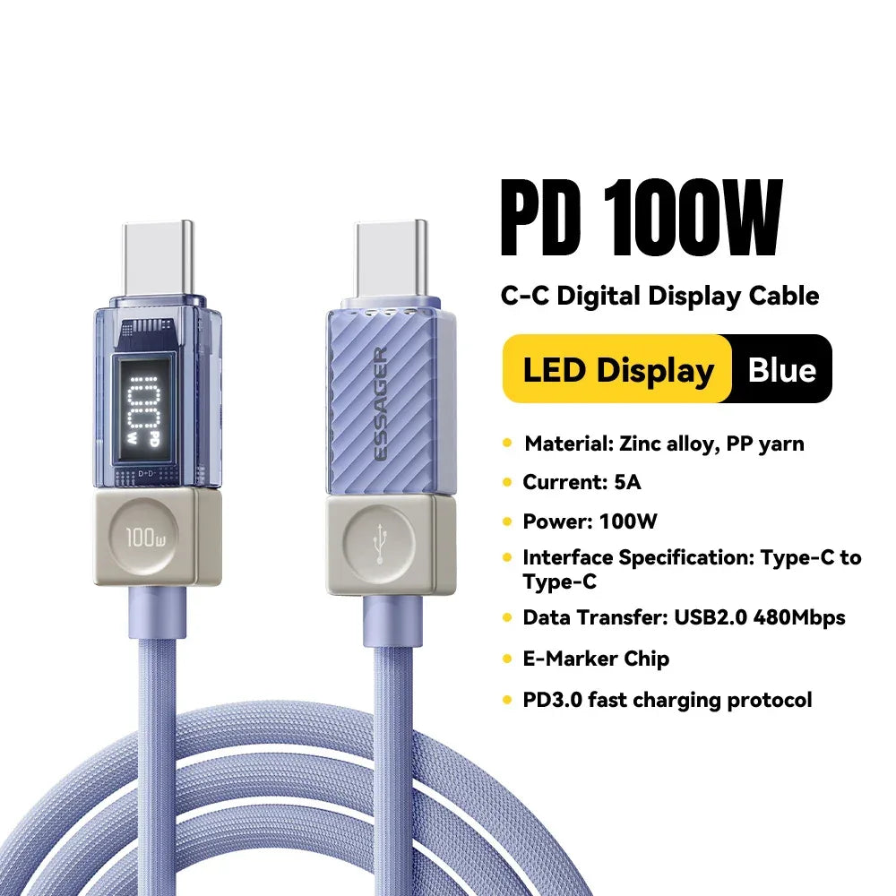 Essager 240W USB Type C Cable - ShopHub