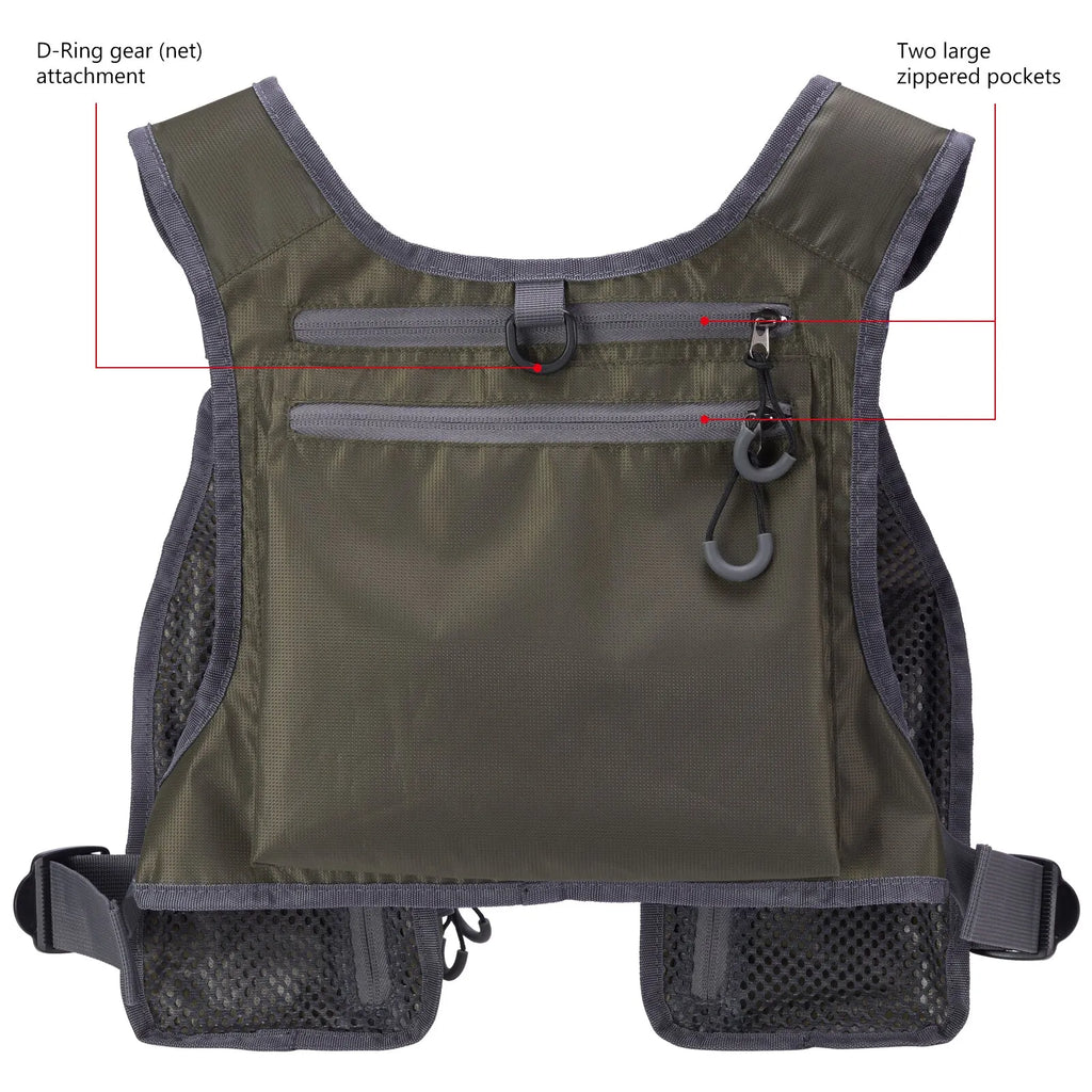 BASSDASH Ultra Lightweight Fly Fishing Vest ShopHub