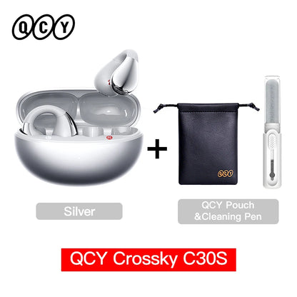 QCY C30S Open Ear Bluetooth Headphones with LDAC Wireless Technology and 40H Playtime - ShopHub