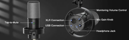 FIFINE Dynamic USB Microphone – Elevate Your Recording Experience