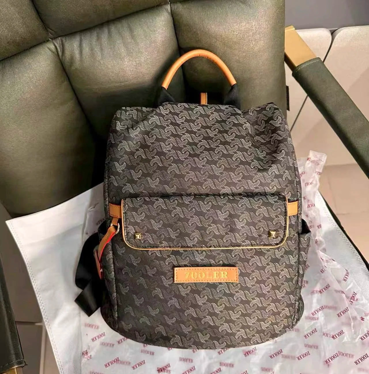 ZOOLER Nylon Embossed Backpack