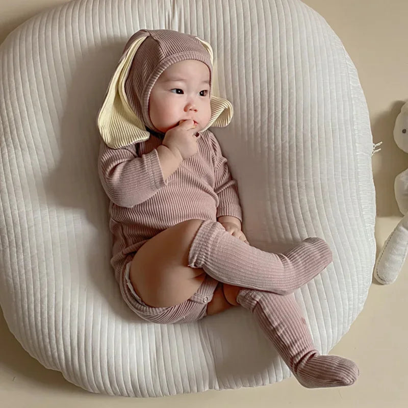 Kids Tales Bunny Days Cotton-Blend Baby Outfit