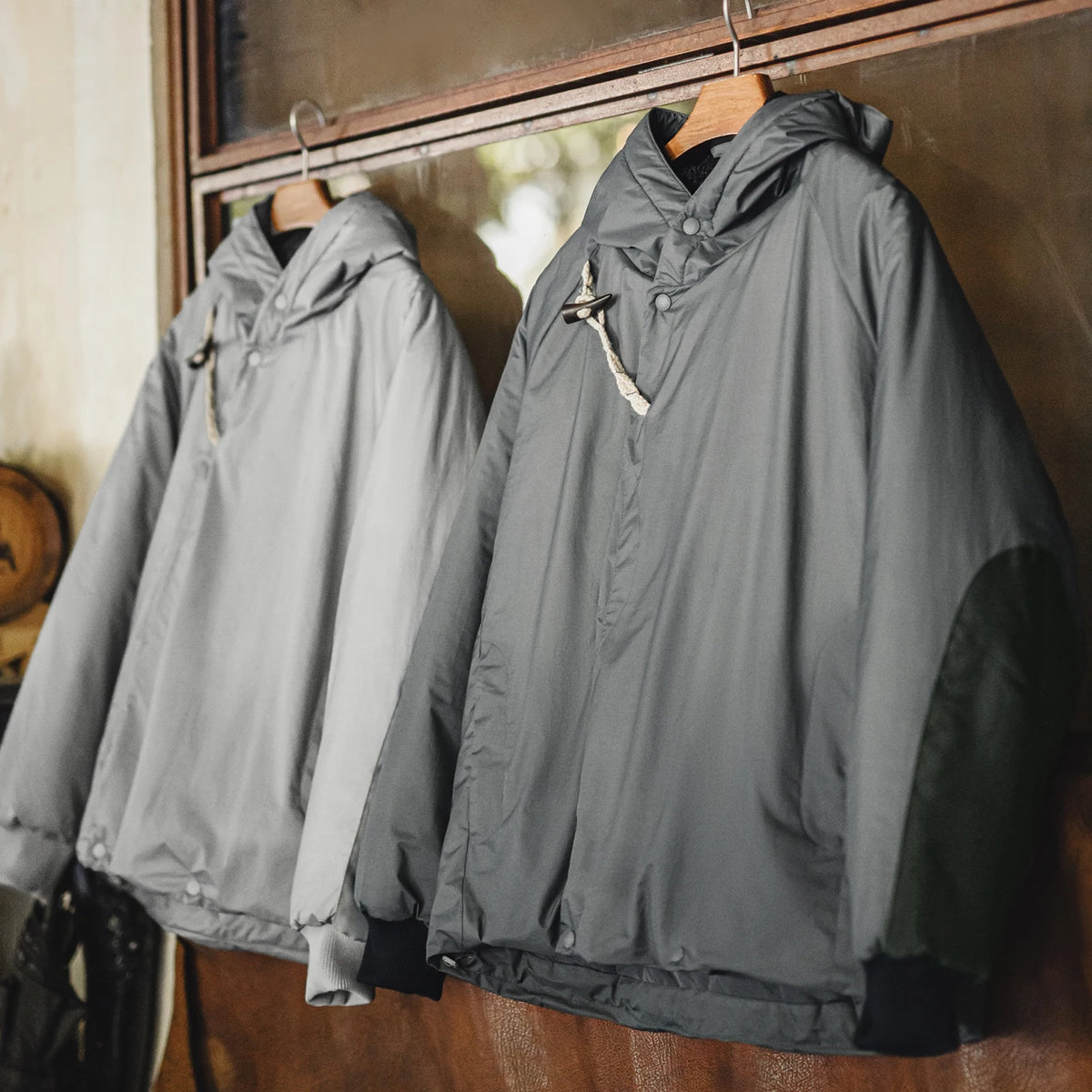 MADEN N-3B Hooded Padded Parka | Grey