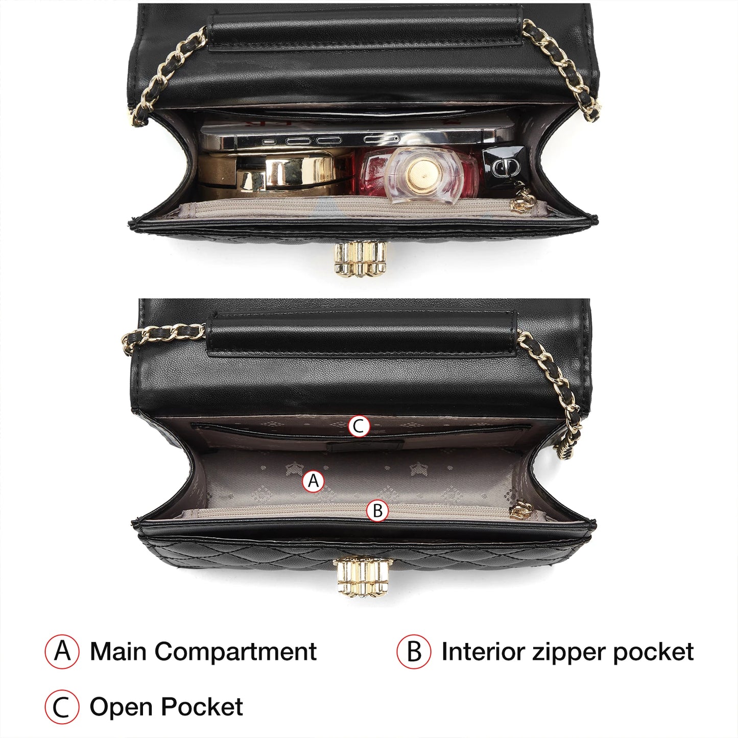 FOXER Split Leather Women's Shoulder & Crossbody Bag