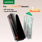 UGREEN 1/2 PCS Anti-Spy Glass for iPhone 17 Pro Max Screen Protector for iPhone 17 Air Privacy Screen Films